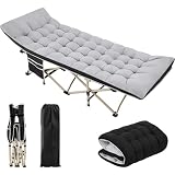 Yaheetech Feldbett mit Matratze Campingbett klappbar Gästebett mit Tragetasche & Seitentasche 191 x…