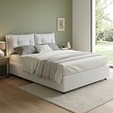 Talamo Italia - Elisabetta Doppelbett, Bettkasten mit Stoffbezug, 100 % Made in Italy, Öffnung vorne,…