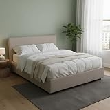 Talamo Italia - Bonella Doppelbett, Bettkasten mit Stoffbezug, 100 % Made in Italy, Öffnung vorne, geeignet…